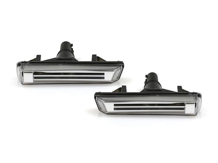 2000-2001 BMW 3 Series E46 2D / Cabrio LED ClipOn Clear or Smoke Corner Signal Light
#color_crystal-clear-lens-white-led