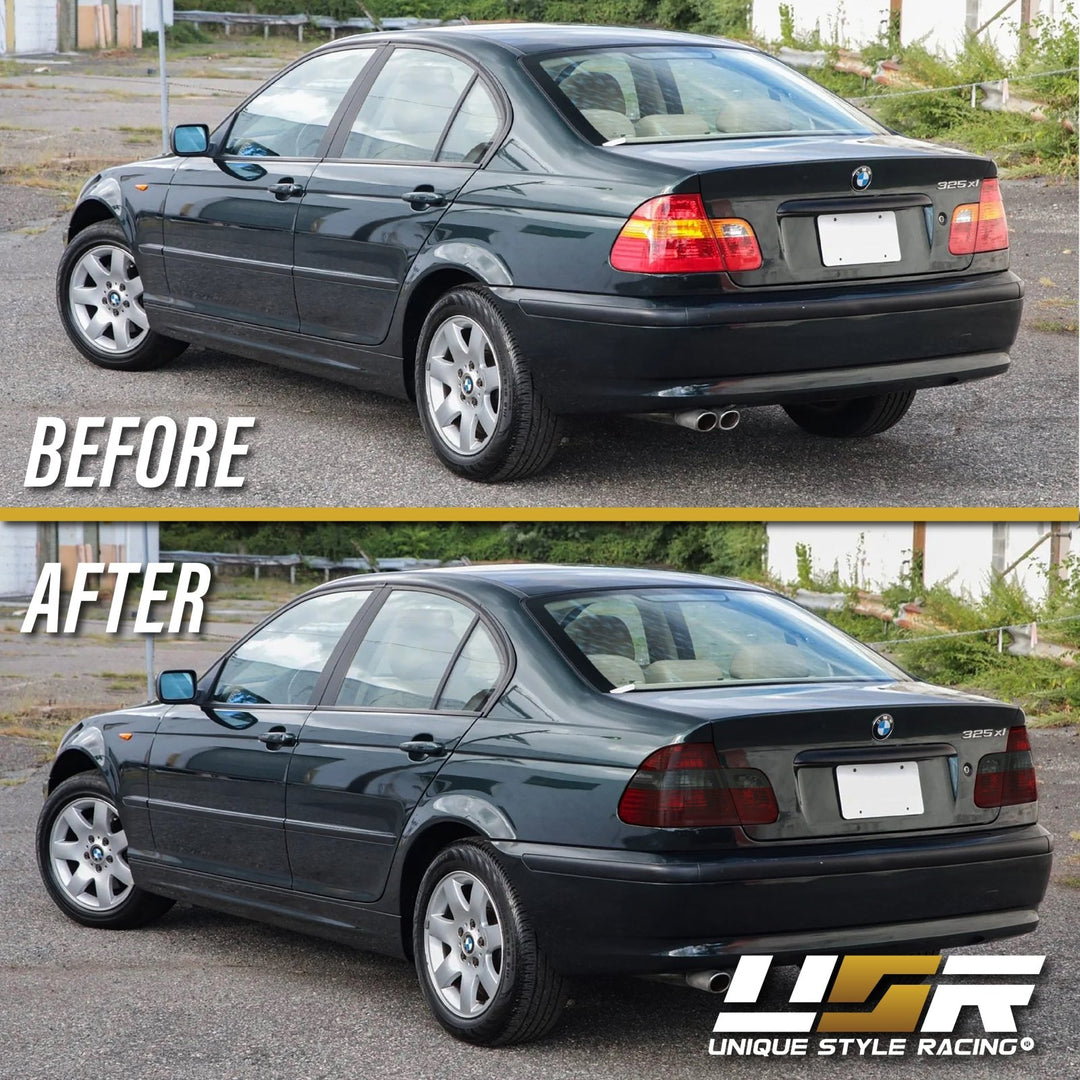 2002-2005 BMW 3 Series E46 4D Sedan Euro OEM Style Red/Clear or Red/Smoke Tail Light
#lens-color_red-smoke-lens