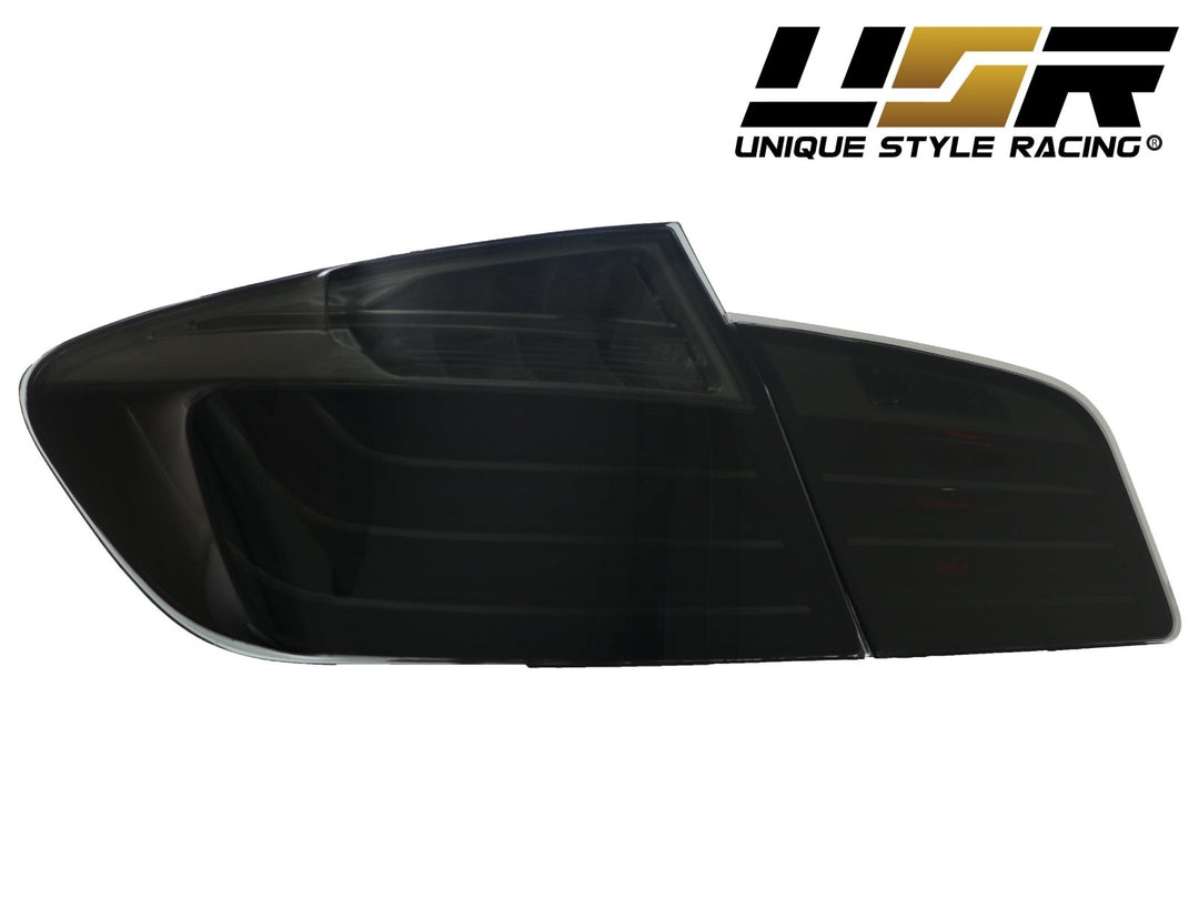 2011 - 2016 BMW F10 5 Series 4D Sedan OEM LCI Blackline Style Smoke Lens LED Tail Light