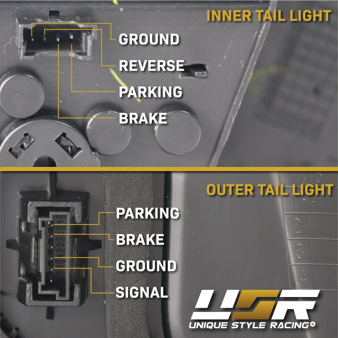 2011 - 2016 BMW F10 5 Series 4D Sedan OEM LCI Blackline Style Smoke Lens LED Tail Light