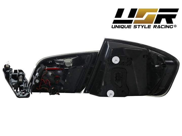 2011 - 2016 BMW F10 5 Series 4D Sedan OEM LCI Blackline Style Smoke Lens LED Tail Light