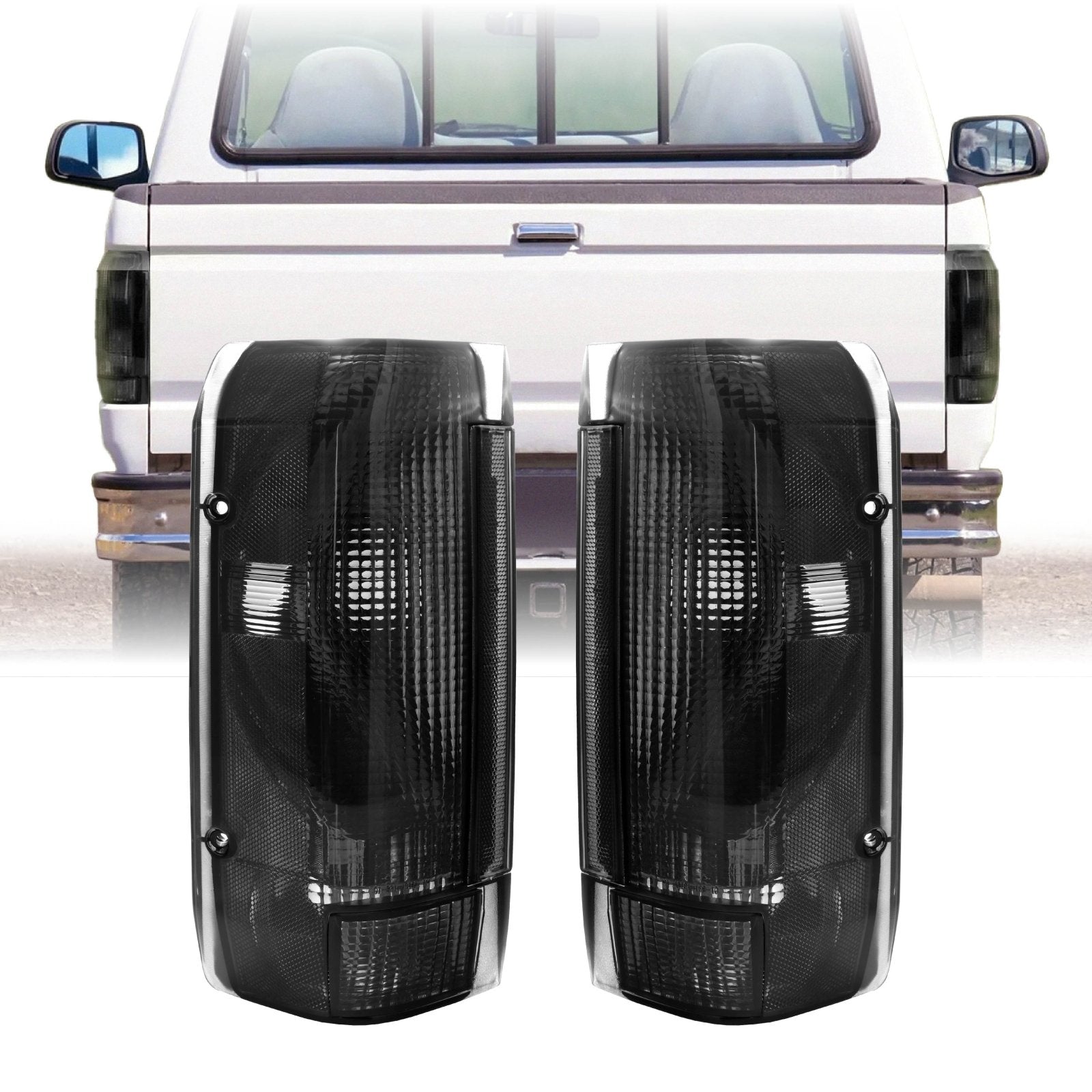 Xtreme Trux Paintable Fender Flares For 1992-1996 Ford F150 F250 F350 Bronco – Black ABS Set Of 4