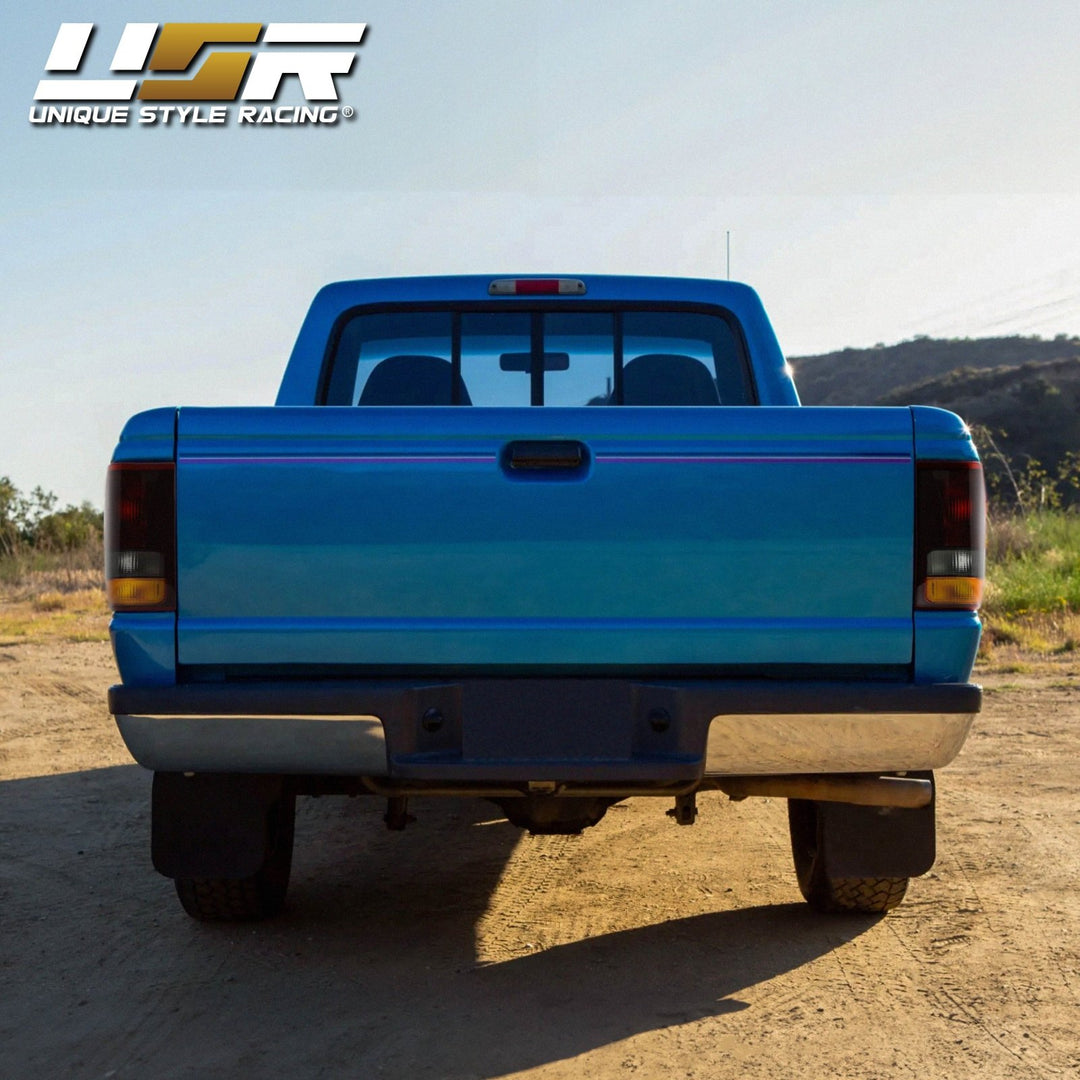 1993-1997 Ford Ranger Pickup Truck Dark Red Smoke Lens Tail Lights