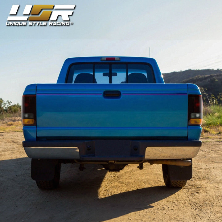 1993-1997 Ford Ranger Pickup Truck Dark Red Smoke Lens Tail Lights