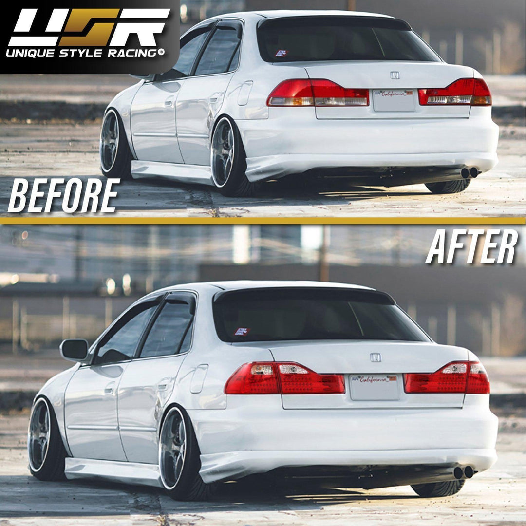 2001 - 2002 Honda Accord Sedan EX / V6 Red/Clear LED Tail Lights