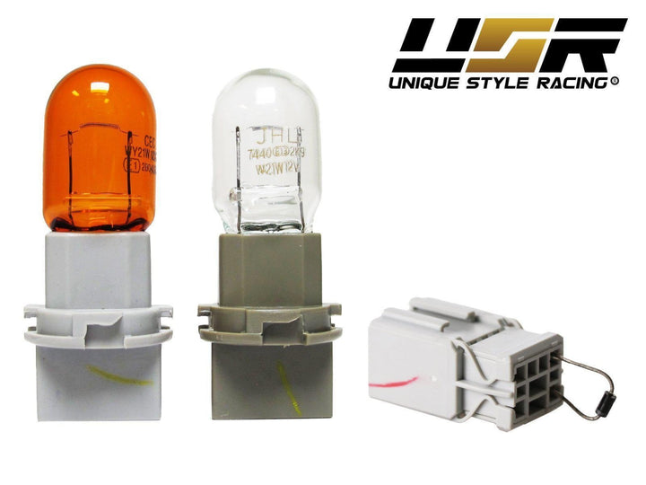 2001 - 2002 Honda Accord Sedan EX / V6 Red/Clear LED Tail Lights