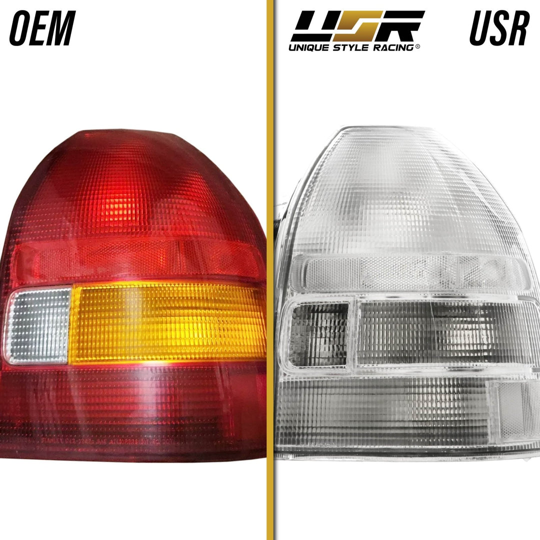 1996-2000 Honda Civic 3D Hatchback EK JDM SiR Style All Clear Lens Tail Light
#light-source_incandescent