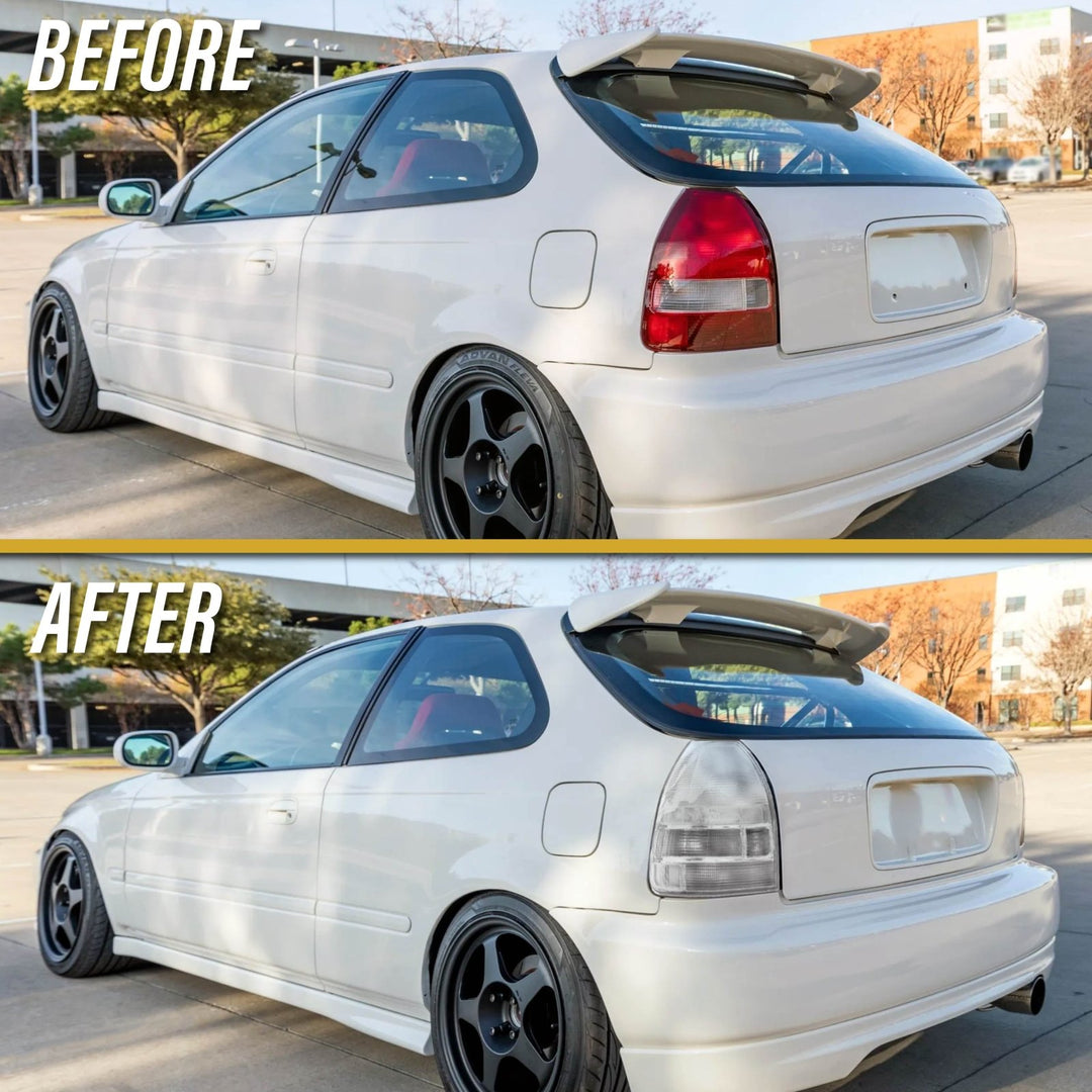 1996-2000 Honda Civic 3D Hatchback EK JDM SiR Style All Clear Lens Tail Light
#light-source_incandescent