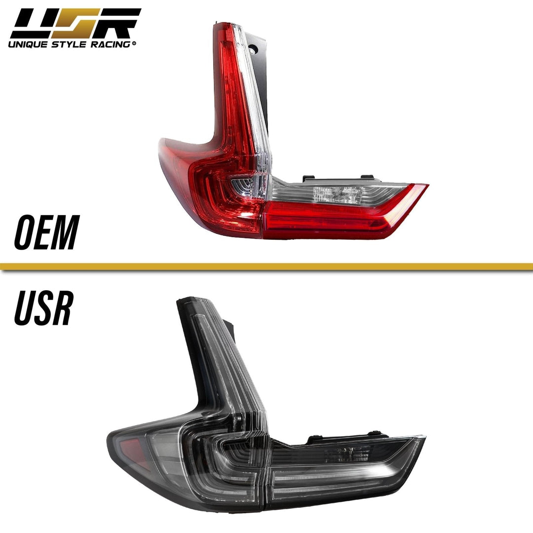 2017 - 2022 Honda CR - V Black Housing Clear Lens LED 4 Piece Tail Lights