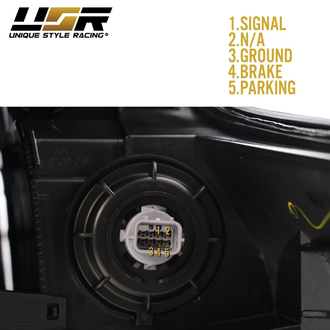 2017 - 2022 Honda CR - V Black Housing Clear Lens LED 4 Piece Tail Lights