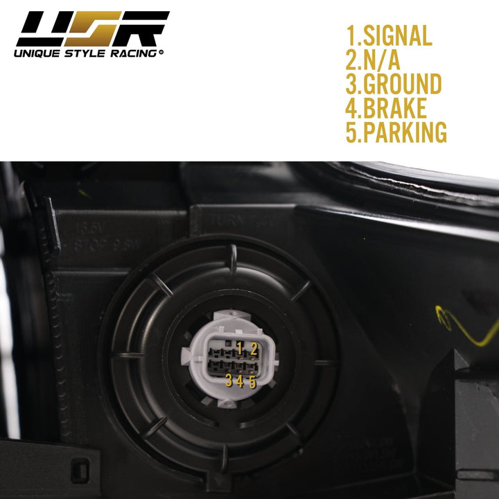 2017 - 2022 Honda CR - V Black Housing Clear Lens LED 4 Piece Tail Lights