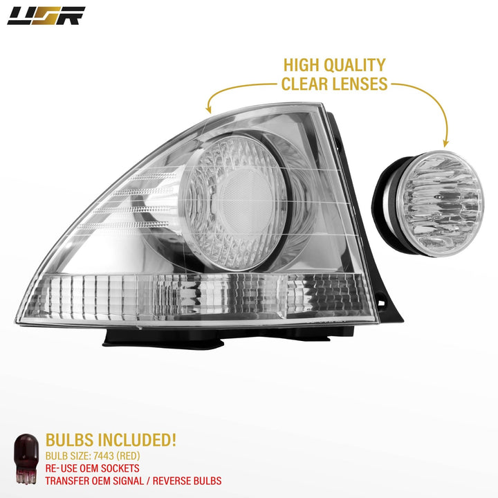 2001-2005 Lexus IS300/IS200 All Clear Lens 4 Piece Tail Lights
#light-source_incandescent
