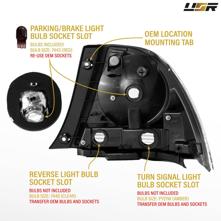 2001-2005 Lexus IS300/IS200 All Clear Lens 4 Piece Tail Lights
#light-source_incandescent