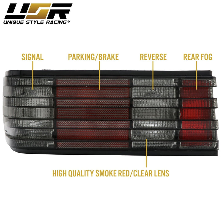 1981 - 1991 Mercedes Benz S Class W126 Euro Smoke Lens Tail Light