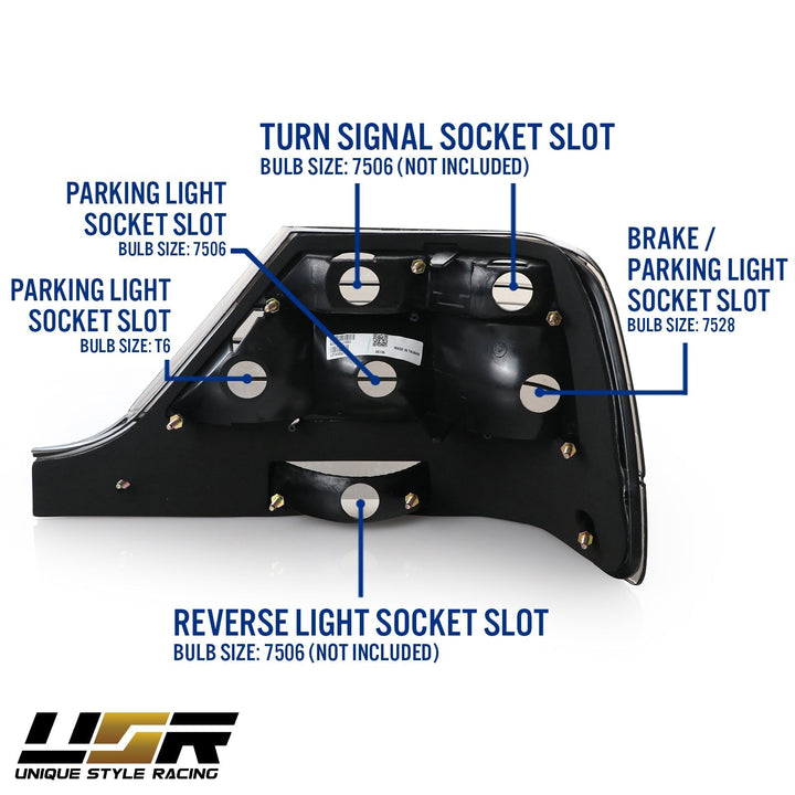 1994 - 1999 Mercedes S Class W140 Euro All Smoke 3 Pieces Rear Tail Lights