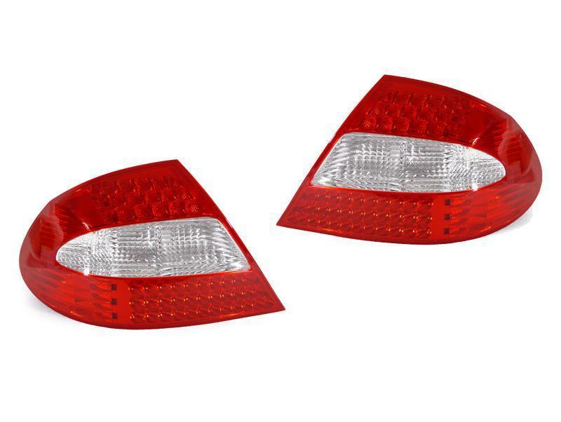 2003 - 2009 Mercedes CLK Class W209 OEM Facelift Style Red/Clear or Red/Smoke or All Smoked LED Rear Tail Light