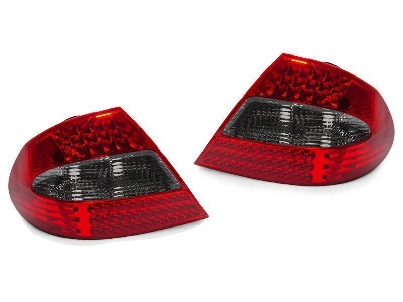 2003 - 2009 Mercedes CLK Class W209 OEM Facelift Style Red/Clear or Red/Smoke or All Smoked LED Rear Tail Light