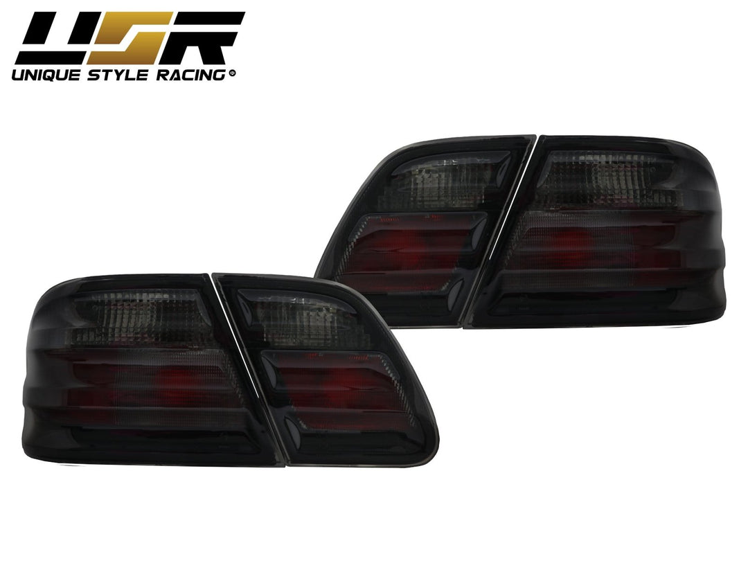 1996 - 2002 Mercedes E Class W210 4D Sedan Euro OE Facelift Style Smoke Lens 4 Pieces Tail Lights