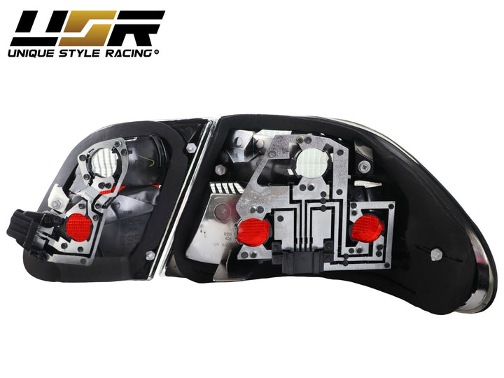 1996 - 2002 Mercedes E Class W210 4D Sedan Euro OE Facelift Style Smoke Lens 4 Pieces Tail Lights