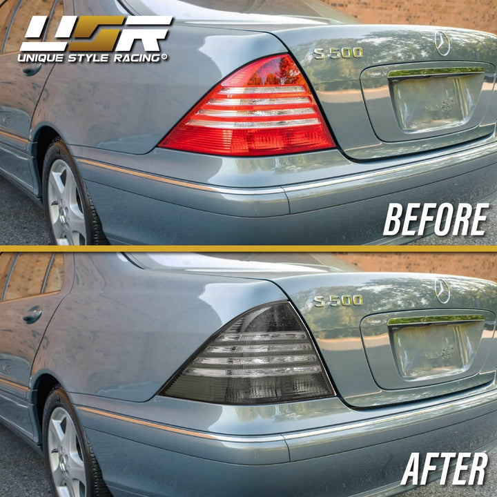 2000-2006 Mercedes S Class W220 Red / Clear or Smoke Lens LED Tail Light
#lens-color_smoke-lens-with-halogen-bulbs