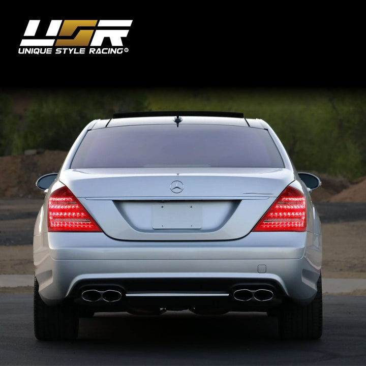2007 - 2009 Mercedes S Class W221 Facelift Style Red/Clear LED Rear Tail Light