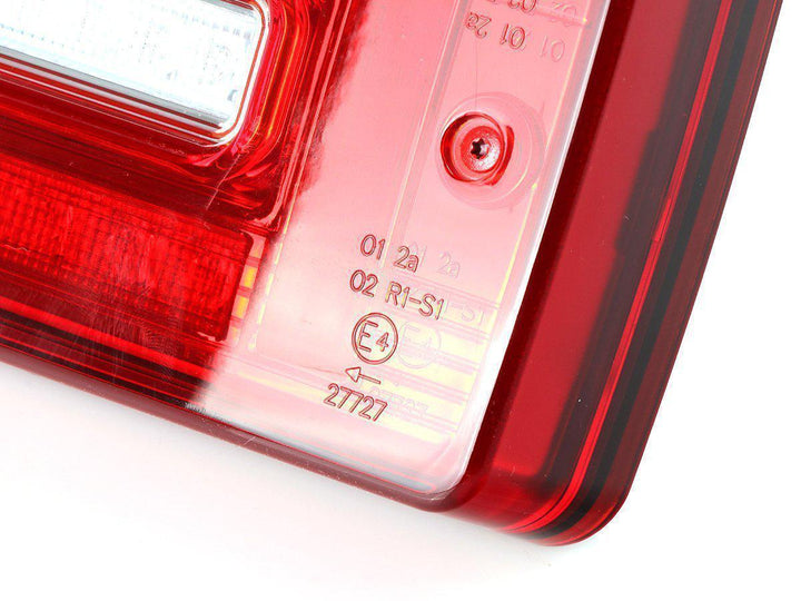 2007 - 2018 Mercedes W463 G Class 2019+ W464 OEM Style LED Red/Clear OR Smoke Tail Lights + Tail Light Protection Guard Grills
