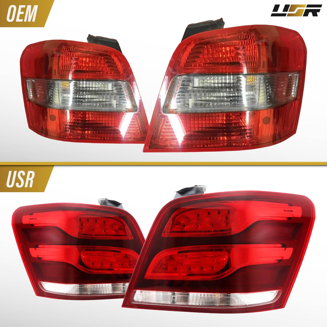 2009 - 2012 Mercedes X204 GLK Class Facelift Style Red / Clear Lens LED Tail Lights