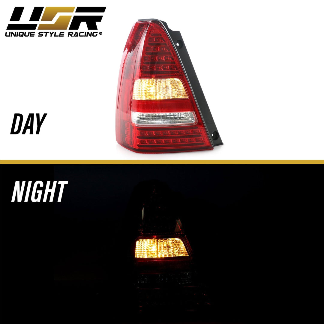 2003 - 2008 Subaru Forester JDM Style Red / Clear Lens LED Tail Lights