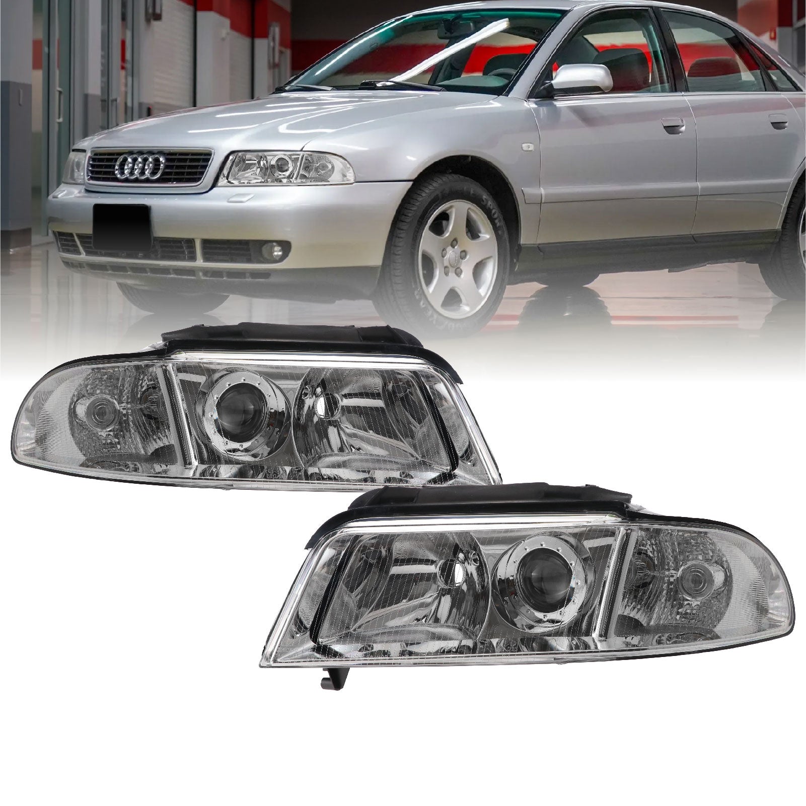 1992-2001 Audi A4 B5.5 / 2000-2002 S4 Euro ECODE Projector