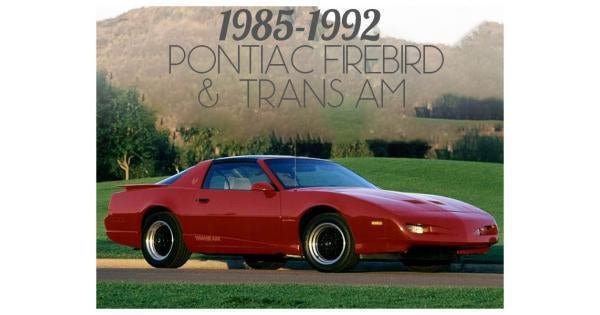 1985-1992 PONTIAC FIREBIRD / TRANS AM - Unique Style Racing