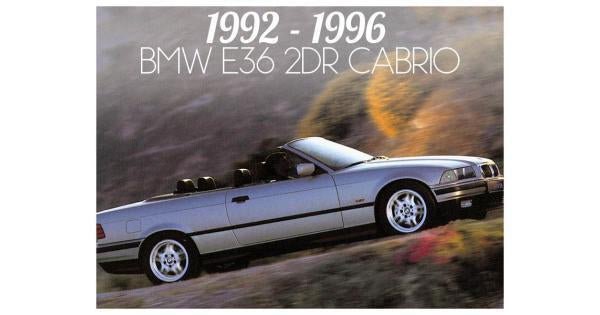 1992-1996 BMW 3 SERIES E36 CONVERTIBLE - PRE-FACELIFT - Unique Style Racing