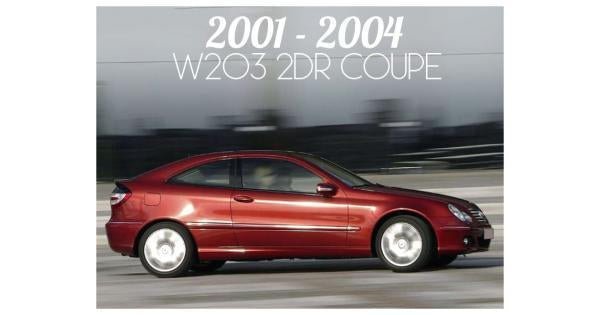 2001-2004 MERCEDES W203 C CLASS 2 DOOR COUPE - PRE-FACELIFT - Unique Style Racing