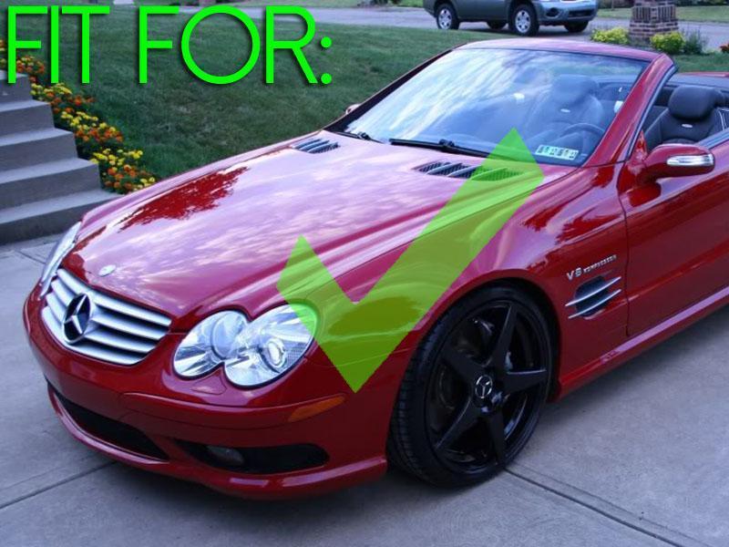 2003-2006 Mercedes SL Class R230 With Sport Pkg. & AMG SL55 / SL65 Glass Projector Fog Light