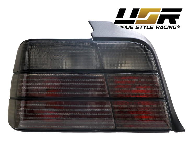 1992-1998 BMW E36 3 Series 4D Sedan Euro OEM Style Red/Clear or Red/Smoke or Full Smoke Rear Tail Light Made by DEPO