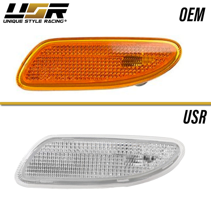 2001-2007 Mercedes C Class W203 DEPO Clear or Smoke Front Bumper Side Marker Light