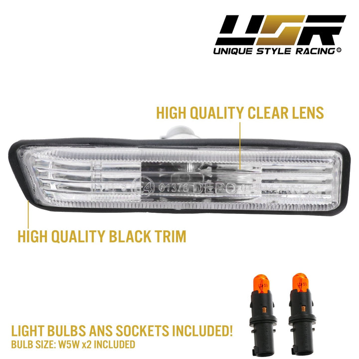 1997-1999 BMW 3 Series E36 / 2000-2006 BMW E53 X5 Clear or Smoke Fender Side Marker Light