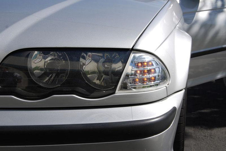 1999-2001 BMW 3 Series E46 4D / 5D Crystal Clear or Crystal Smoke Lens Amber LED Corner Signal Light - Made by DEPO