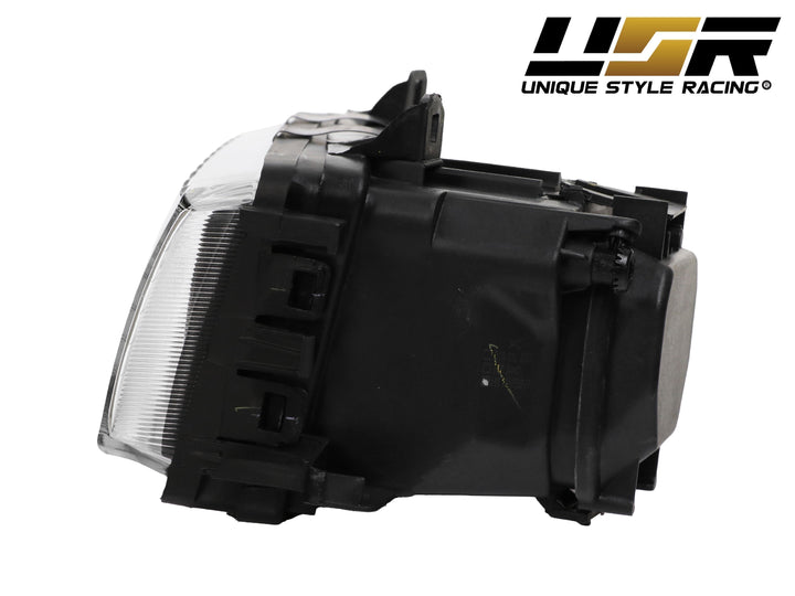 1992-1999 BMW E36 3 Series Hella Euro Ellipsoid GLASS Lens Projector Headlight - Made by DEPO with Optional Daytime Visible UHP LED Angel Eye Halo Rings