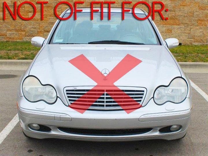 2005-2007 Mercedes C Class W203 With Sport Package Glass Projector Fog Light Set