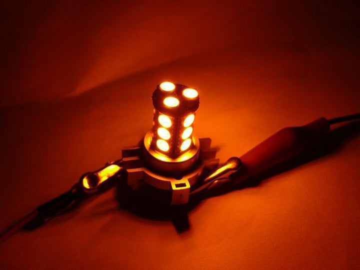 PY24W No Error Amber or White LED Turn Signal Light Replacement Bulbs