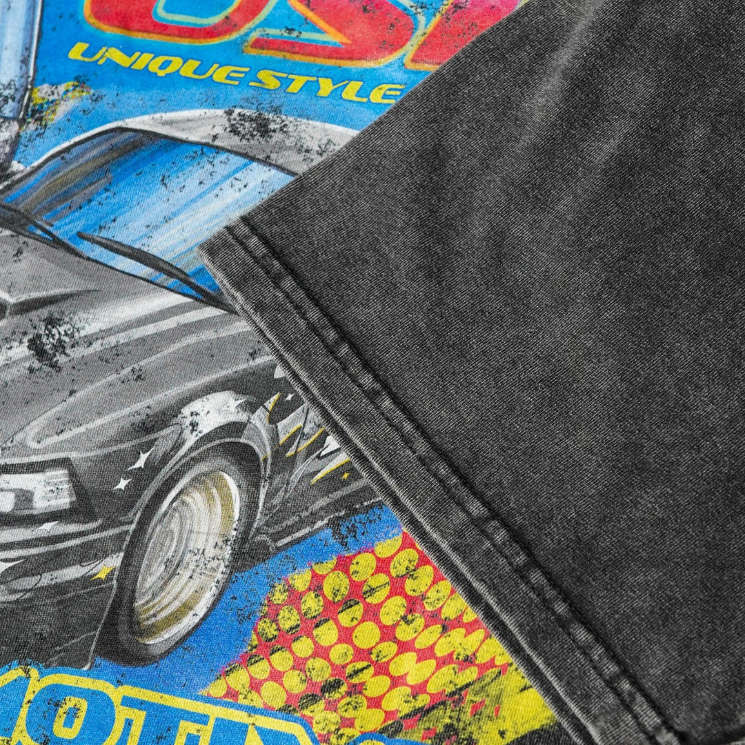 Vintage NASCAR Style USR Mustang Heavy - Weight T-Shirt
