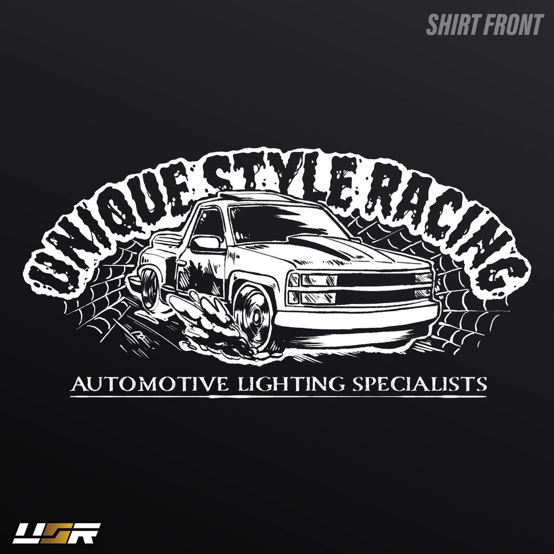 Halloween Merch Merchandise Skeleton Grim Reaper OBS Chevrolet CK Pickup Stepside step side Gradient Long sleeve Vintage Retro Loose Fit Baggy Street Wear Streetwear Skater Skate Grunge 90s 1990s 1990 cars automotive fuel car truck pick up