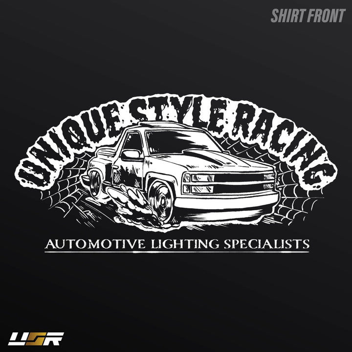 Halloween Merch Merchandise Skeleton Grim Reaper OBS Chevrolet CK Pickup Stepside step side Gradient Long sleeve Vintage Retro Loose Fit Baggy Street Wear Streetwear Skater Skate Grunge 90s 1990s 1990 cars automotive fuel car truck pick up