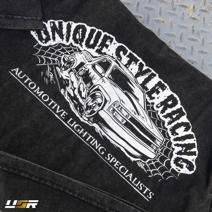 Halloween Merch Merchandise Skeleton Grim Reaper OBS Chevrolet CK Pickup Stepside step side Gradient Long sleeve Vintage Retro Loose Fit Baggy Street Wear Streetwear Skater Skate Grunge 90s 1990s 1990 cars automotive fuel car truck pick up