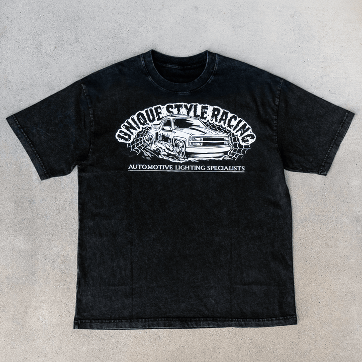 Halloween Merch Merchandise Skeleton Grim Reaper OBS Chevrolet CK Pickup Stepside step side Gradient Long sleeve Vintage Retro Loose Fit Baggy Street Wear Streetwear Skater Skate Grunge 90s 1990s 1990 cars automotive fuel car truck pick up