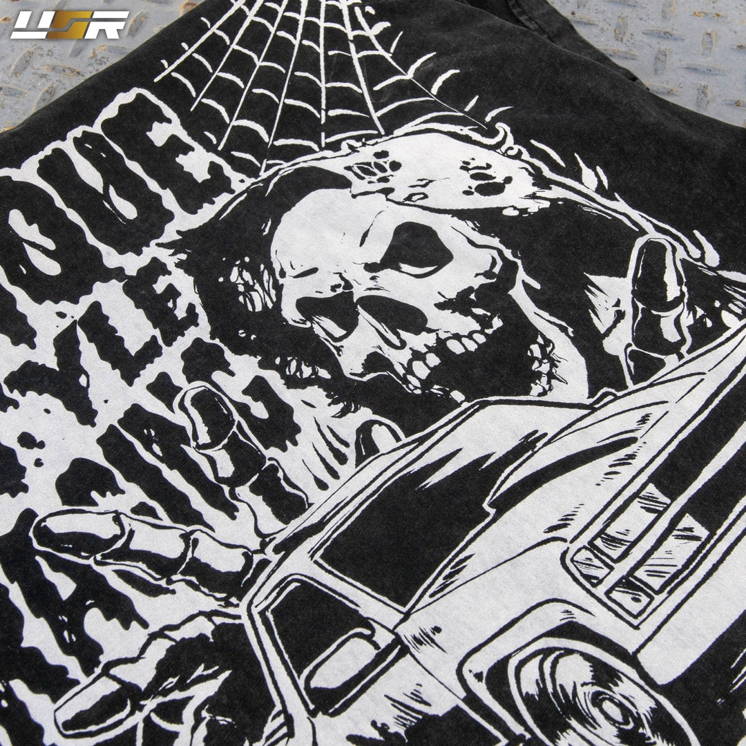 Halloween Merch Merchandise Skeleton Grim Reaper OBS Chevrolet CK Pickup Stepside step side Gradient Long sleeve Vintage Retro Loose Fit Baggy Street Wear Streetwear Skater Skate Grunge 90s 1990s 1990 cars automotive fuel car truck pick up

#color_black