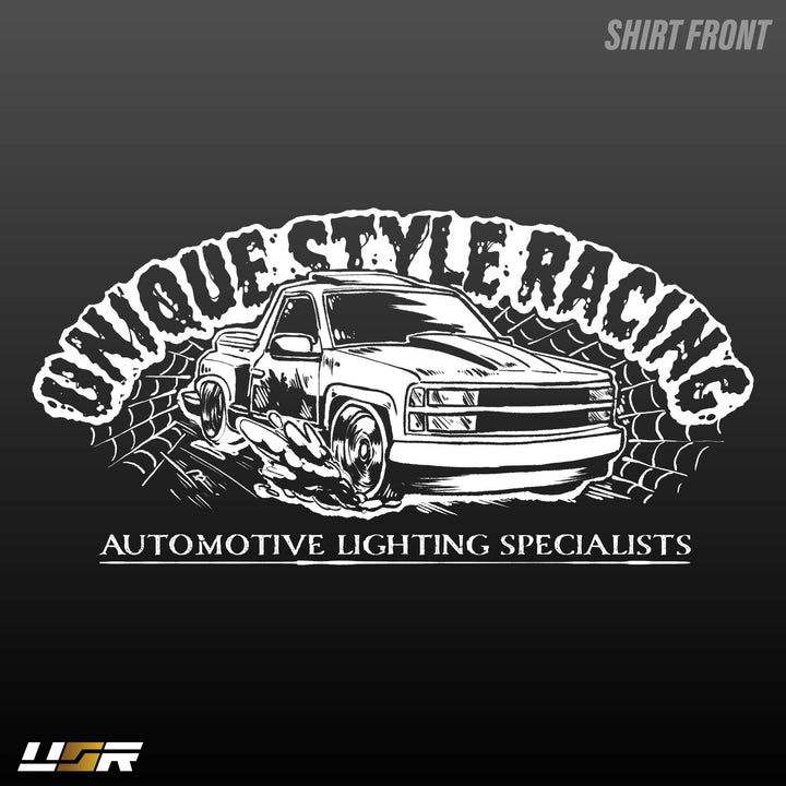 Halloween Merch Merchandise Skeleton Grim Reaper OBS Chevrolet CK Pickup Stepside step side Gradient Long sleeve Vintage Retro Loose Fit Baggy Street Wear Streetwear Skater Skate Grunge 90s 1990s 1990 cars automotive fuel car truck pick up

#color_black
