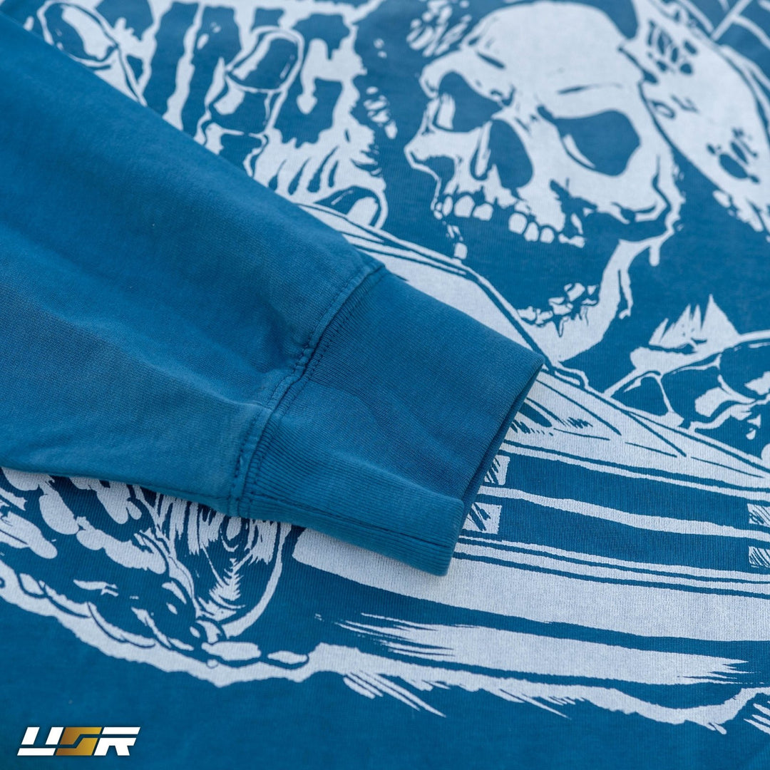 Halloween Merch Merchandise Skeleton Grim Reaper OBS Chevrolet CK Pickup Stepside step side Gradient Long sleeve Vintage Retro Loose Fit Baggy Street Wear Streetwear Skater Skate Grunge 90s 1990s 1990 cars automotive fuel car truck pick up

#color_jeans-blue