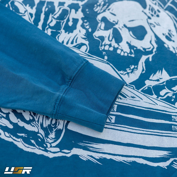 Halloween Merch Merchandise Skeleton Grim Reaper OBS Chevrolet CK Pickup Stepside step side Gradient Long sleeve Vintage Retro Loose Fit Baggy Street Wear Streetwear Skater Skate Grunge 90s 1990s 1990 cars automotive fuel car truck pick up

#color_jeans-blue