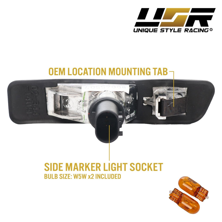 1997-1999 BMW 3 Series E36 / 2000-2006 BMW E53 X5 Clear or Smoke Fender Side Marker Light